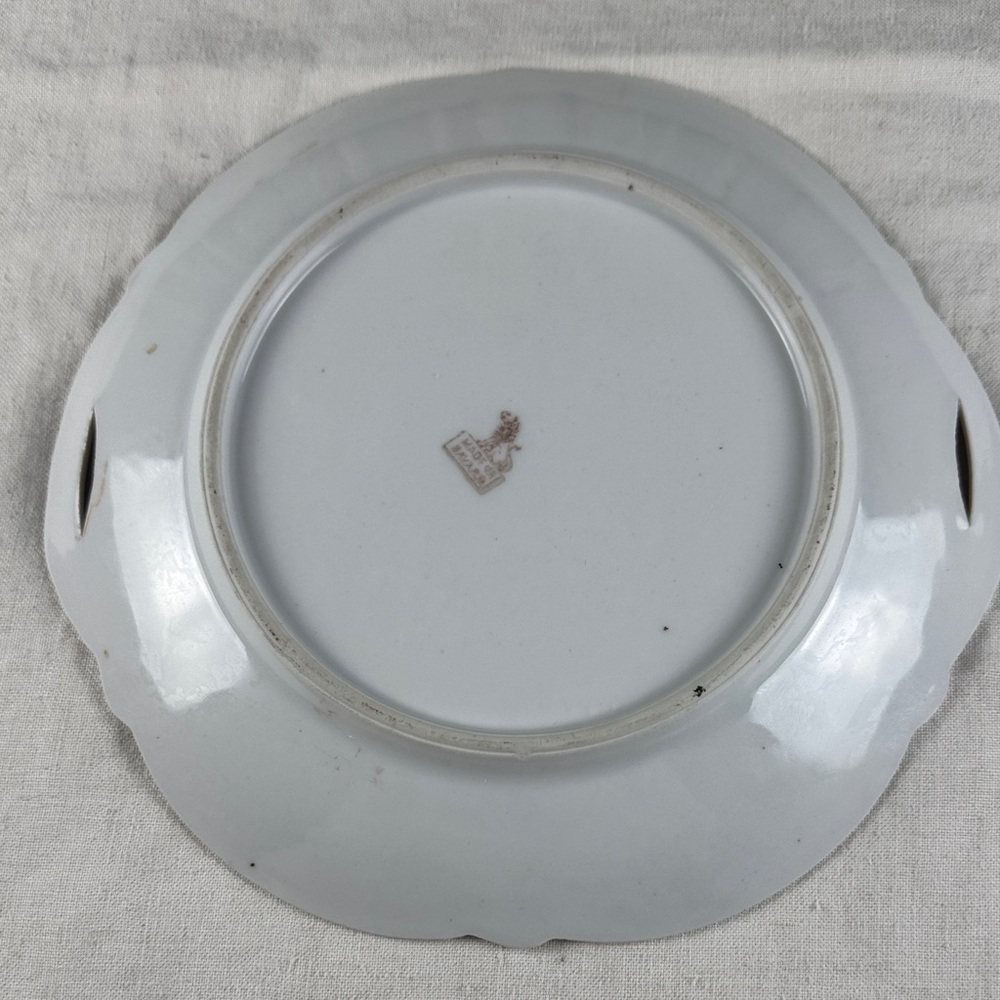 Floral Porcelain Serving Plate or Hang on Wall - Picture 11 of 12
